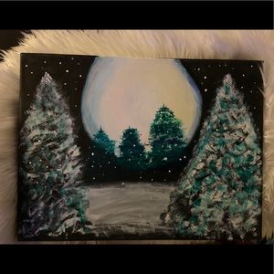 Christmas acrylic painting